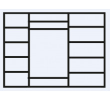 Пятистворчатый шкаф для одежды Венеция ВНШ2/5 (дуб седан) Пятистворчатый шкаф для одежды Венеция ВНШ2/5 (дуб седан)